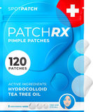 NEW Patchrx Pimple Patches for Face (120 Patches), Hydrocolloid Acne Patches with Tea