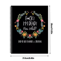 NEW Fuck I'm Dead: I'm Dead Now What Planning Book Final Wishes End of Life Planner, Pink