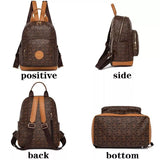 NEW Famous Retro Print Backpack Large Anti Theft Anti Splash Backpack Synthetic! Unbranded
