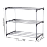 NEW 3-Tier Small Shoe Rack Narrow Stackable Shoe Storage Organizer for Hallway