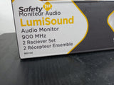 NEW Safety 1st Baby Monitor Lumisound Audio Monitor 900 Mhz 2 Receiver Set B
