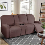 NEW TAOCOCO Additional Recliner Console Cover for Reclining Couch Covers, Brown, Retails $62