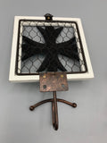 NEW Set of 2 Grasslands Road Decorative Metal and Wood Wall Hooks Fleur-de-lis