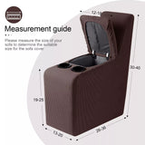 NEW TAOCOCO Additional Recliner Console Cover for Reclining Couch Covers, Brown, Retails $62