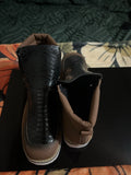 NEW Retails $65, Mens Boots Casual Alligator Look Zip Sides Fashion Slip On Boot, Sz 12
