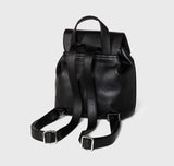 NEW 9" Wild Fable Mini Flap Backpack - Black! Butter soft faux leather