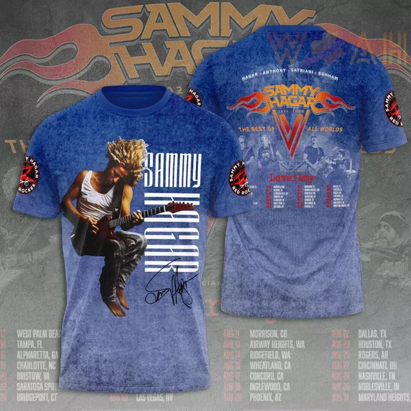 NEW Tour 2024 Sammy Hagar 3D T-shirt Great Shirt, Sz L