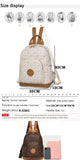 NEW Famous Retro Print Backpack Large Anti Theft Anti Splash Backpack Synthetic! Unbranded