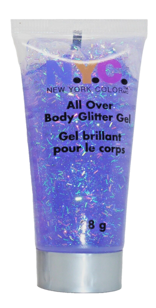 NEW NYC All Over Body Glitter Blue Holographic Glitter Gel 28g