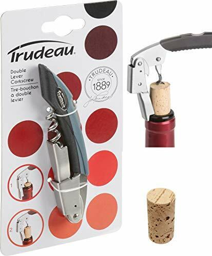 NEW Trudeau Maison Double Lever Corkscrew Silver/Black