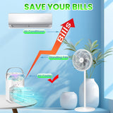 NEW Retails $92, Small portable AC unit with humidifier, Remote, 7 colour changing night light & timer, 1.5L Water Tank! Great for Bedside Table!