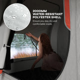 NEW Retails $260, Outsunny 2000mm Waterproof SUV Tent, Car Tent with 3 Doors and Mesh Window, for 5-6 Person Camping Travel, Grey and Orange
