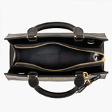 New The Sandra Handbag, handmade by Bond & Mason, Black, includes dust ruffle! Retails $208 US+