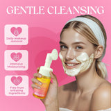 New SAISZE Turmeric Foaming Face Cleanser for Acne-Prone Skin, Turmeric Kojic Acid Face Wash with Soothing Brush Head, Turmeric Face Wash for Women and Men