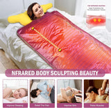 New 2 Zone Digital Far-Infrared (FIR) Oxford Sauna Blanket Body Shaper Professional Detox Therapy Anti Ageing Beauty Machine(Purple) Retails $229+