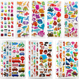 New SAVITA 3D Stickers for Kids & Toddlers 500+ Puffy Stickers Variety Pack for Scrapbooking Bullet Journal Including Animal, Numbers, Fruits, Fish, Dinosaurs, Cars and More…