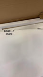 NEW IN BOX Retails $530, Wayfair Mid-Century Modern Coffee Table, White Top - Oak Base, Small Mark on Top