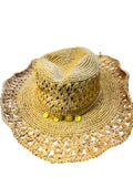 New Retails $76+ Sea Dream Straw Cowboy Hat by Run a Muck, women's sz S/M Natural
