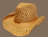 New Retails $76+ Sea Dream Straw Cowboy Hat by Run a Muck, women's sz S/M Natural