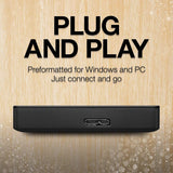 New Seagate Portable 1TB External Hard Drive HDD – USB 3.0 for PC, Mac, PS4, & Xbox