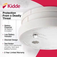 New Fire Sentry™ Battery Operated 4” Ionization Smoke Alarm! ionization helps detect invisible fire particles (associated with flaming fires) sooner than photoelectric alarms