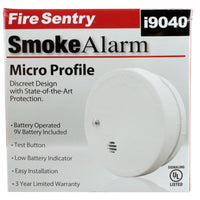 New Fire Sentry™ Battery Operated 4” Ionization Smoke Alarm! ionization helps detect invisible fire particles (associated with flaming fires) sooner than photoelectric alarms