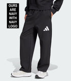 NEW Retails $80, Adidas Essentials Wide-Leg 3 Bar Logo Pants, Navy, Men's 2X