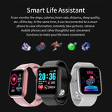 New SHARAV Smart Watch for Mens, Women, D20 Android Smartwatch Touch Screen Bluetooth Smart Watches for Android iOS Phones Wrist Phone Watch - Y68 Smart Watch (Black)