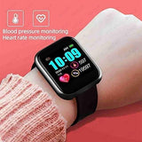 New SHARAV Smart Watch for Mens, Women, D20 Android Smartwatch Touch Screen Bluetooth Smart Watches for Android iOS Phones Wrist Phone Watch - Y68 Smart Watch (Black)