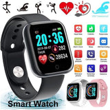 New SHARAV Smart Watch for Mens, Women, D20 Android Smartwatch Touch Screen Bluetooth Smart Watches for Android iOS Phones Wrist Phone Watch - Y68 Smart Watch (Black)
