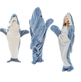 New Shark Blanket Hoodie Wearable Shark Blanket Flannel Loungewear Shark Hoodie Sleeping Bag, One Size! Retails $84+