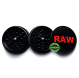 New sealed RAW 60mm 3-piece Shark Teeth Grinder, also includes tin tray! Age 18+
