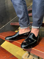 New Mens Black Patent Leather Formal Shoes Black Sz 12