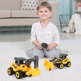 New in box! Siairo R/C Take Apart Construction Toys - Construction Trucks for Boys 2 in 1 RC Construction Vehicles - Remote Control Excavator and Bulldozer Toys Ages 3+