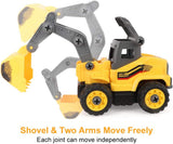New in box! Siairo R/C Take Apart Construction Toys - Construction Trucks for Boys 2 in 1 RC Construction Vehicles - Remote Control Excavator and Bulldozer Toys Ages 3+