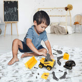 New in box! Siairo R/C Take Apart Construction Toys - Construction Trucks for Boys 2 in 1 RC Construction Vehicles - Remote Control Excavator and Bulldozer Toys Ages 3+