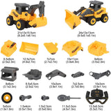 New in box! Siairo R/C Take Apart Construction Toys - Construction Trucks for Boys 2 in 1 RC Construction Vehicles - Remote Control Excavator and Bulldozer Toys Ages 3+