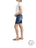 NWT Retails $64, Elyse Mid Rise Bermuda Shorts, Plus Size, Sz 14 Waist