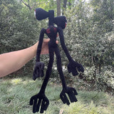 New 21 Inch Dr.STONE Siren Head Plush Toys Limbs Movable Plush Toy Anime Black cat and Dog Doll Whistle Man Funny Doll，Plush Toy
