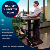 New Retails $90+ Sky Solutions Anti Fatigue Kitchen Mat – Genius Ergonomic Cushioned Floor Mats for Office or Home Standing Desk or Sink W/ Acupressure Massage Ball
