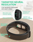 New sleep aid wristband stimulates acupoints with microcurrents to promote sleep, relaxation, and stress release, migraine relief, reduced anxiety &  nausea relief.