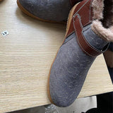 New Women Lightweight Ankle Flat Booties Round Toe Snow Boots Walking Breathable Slip On Boots Sz 10.5