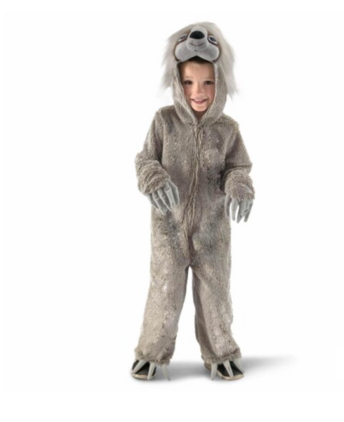 New Retails $69+ Rubies Swift the Sloth Hooded Jumpsuit Costume! Fits 8-10 Kids