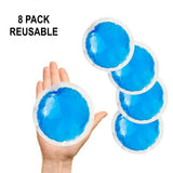 New 8 Pack Arctic Flex Gel Replacement Packs - Gel Ice Packs Reusable for Face Ice Brace - Hot and Cold Gel Ice Pack for Injuries, Pain Relief, Swelling - Flexible Therapy