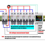 New Retails $40+ Smart Single Phase Energy Meter, D52‑2066 Household Watt‑Hour Meter Rail Type 220V Smart Single Phase Energy Meter AC40.0‑300.0V