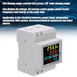 New Retails $40+ Smart Single Phase Energy Meter, D52‑2066 Household Watt‑Hour Meter Rail Type 220V Smart Single Phase Energy Meter AC40.0‑300.0V