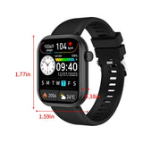 New KQJQS 2-Inch Ultra-Clear Screen Bluetooth Music Low Power Consumption Sedentary Reminder Sports Mode Smart Watch