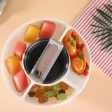 New Snack Ring for Stanley Cup 40 oz with Handle, Snack Container for Stanley Tumbler 40 oz, 3 Compartment Reusable Snack Platters for Stanley Quencher Adventure