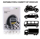 New 1 pc. UNIVERSAL SNAIL HORN 12V MOTORCYCLE 510Hz, Black