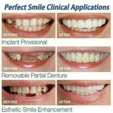 New 4 Pcs Snap On Smile Teeth Veneers Whitening Cosmetic Denture, Tooth Cover Set